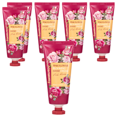 팜스테이 핑크 플라워 블루밍 핸드크림 핑크로즈, 100ml, 6개