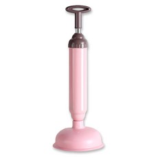 모던모어 가정용 펌핑식 변기 뚫어뻥, 핑크