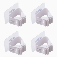 닥터무타공 청소도구 후크 홀더 XG-07, 화이트, 4개