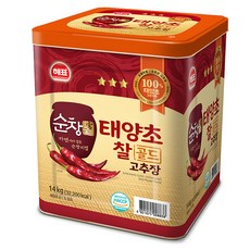 순창궁 태양초찰골드고추장, 14kg, 1개