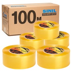 Sinil Tape 封箱膠帶 48mm x 100m, 5個