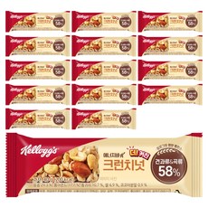 켈로그 에너지바K 크런치넛, 40g, 15개