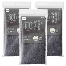 UdiLife 優的生活大師 AY硬漢粗感沐浴巾 B0818, 黑色, 1入, 3入