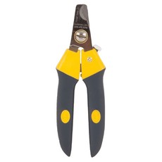 Petmate JW 狗用豪華指甲剪 防滑握把 安全鎖設計, 黃色 + 黑色, 1個