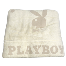 PLAYBOY 點點魅力毛巾被, 棕色, 1件