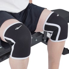 PRO-SPECS Strength Neoprene 健身護膝 左右一組 護膝套 8mm, 白色, 1套