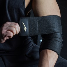 PRO-SPECS 力量纏繞式護肘 左右套組, 1套, 黑色