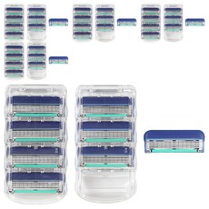 Onbiu Gillette 兼容高級特寫 5 層刀片融合手冊, 10組, 4入