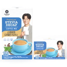 맥널티커피 스테비아 디카페인 커피믹스 100p+ 30p 세트, 1세트, 9.5g