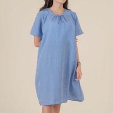 Mintcocoa 女款泡泡紗短袖連身裙