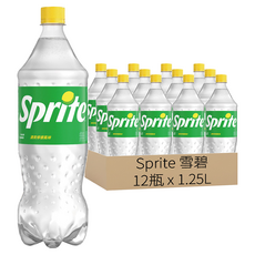 Sprite 雪碧 清爽檸檬風味, 1.25L, 12瓶