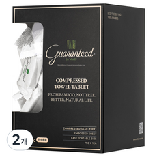GuaranteedByVastly 竹纖維壓縮毛巾, 60入, 2盒