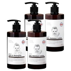 Pervado 沐浴和洗髮水 500ml + 嬰兒保濕乳液 500ml 套裝, 2組