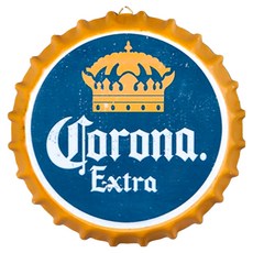 OPUS LOFT 純真年代仿舊啤酒瓶蓋壁飾 餐廳酒吧牆面擺飾掛畫, 35 x 35 x 4cm, BC09可樂娜