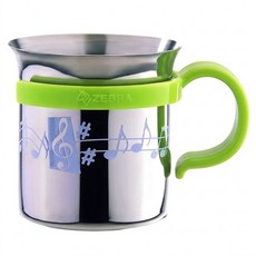 ZEBRA THAILAND 斑馬牌 304不銹鋼音悅杯 300ml, 綠色, 1個