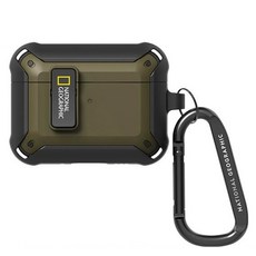 NATIONAL GEOGRAPHIC 國家地理 卡扣式保護殼, AirPods 3, 卡奇色, 1個