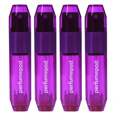 트라발로 퍼퓸팟 아이스 펌핑식 충전 휴대용 향수공병 5ml, 퍼플, 4개