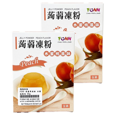 YIN FA 盈發 FUNN FUNN水蜜桃果凍粉, 80g, 2入