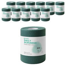 닥터퓨리 데일리수세미 소형, 다크그린, 12개