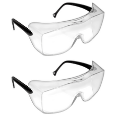 3M 可與眼鏡同時配戴 護目鏡 OX1000, 2個, 透明