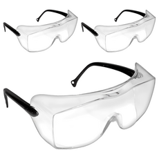 3M 可與眼鏡同時配戴 護目鏡 OX1000, 3個, 透明