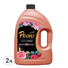 ATO Safe 牛奶棉香氛衣物柔軟精 柔和牡丹 正裝, 3.06L, 2個