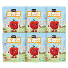 아넬라 유기농 롱떡뻥, 사과, 30g, 6개