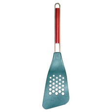 KAI 貝印 紅柄帶孔尼龍煎鏟, 紅色柄, 1支