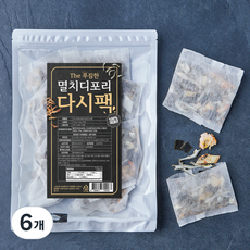 The푸짐한 국내산 멸치디포리 다시팩, 15g, 10개입, 6개