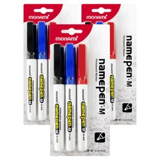 monAmi M號油性筆3入組, 3個, 黑色 + 藍色 + 紅色