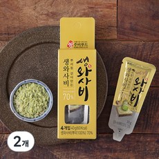 주비푸드 뿌리를 갈아만든 생와사비 70% 4개입, 40g, 2개