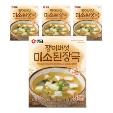 샘표 팽이버섯 미소된장국 5개입, 40g, 4개