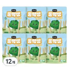 아넬라 유기농 롱떡뻥, 브로콜리, 30g, 12개