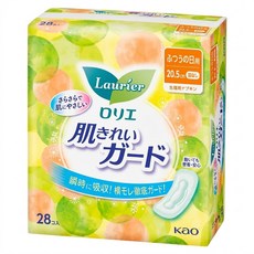 Laurier 蕾妮亞 親膚柔護衛生棉 無蝶翼 20.5cm, 1包, 28片, 日用