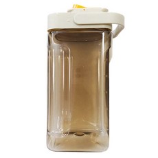 上手家居 食用級冷水壺 大容量 附帶穩固把手, 暖白色, 3.5L, 1個