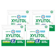 롯데자일리톨 알파 오리지날 껌 리필, 102g, 4개