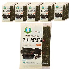 지도표성경 간장에 찍어 먹는 구운김, 12g, 20개