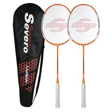 Severo 入門款羽毛球拍 87g 2入, 橘色+橘色, 1組