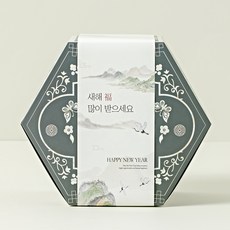 베스트팩 명절 선물 포장 은은한 수묵화 두루미 띠지, 혼합색상, 30개