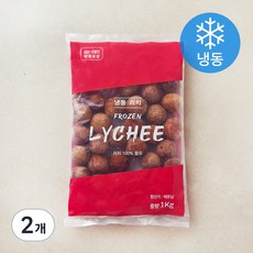 열대과일 리치 (냉동), 1kg, 2개