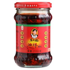 老干媽 油辣椒, 內含整顆花生 香脆爽口 下酒菜, 210g, 1罐