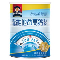 QUAKER 桂格 維他命高鈣奶粉, 825g, 1罐