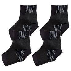 TRUSTO 日系可調節透氣薄款護踝 左右通用 黑色, 36~40, 4支