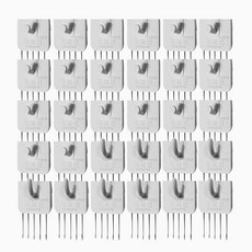 KOKKOPIN 強力一字型 20入 + U字型 10入, 白色, 2套