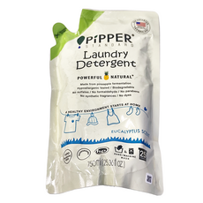 PiPPER STANDARD 沛柏 鳳梨酵素洗衣精補充包 尤加利 750ml 強效天然 低過敏性 可生物分解, 1包