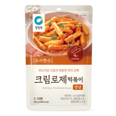 청정원 크림로제 떡볶이 양념, 1개, 140g