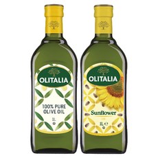 OLITALIA 奧利塔 純橄欖油1L + 葵花油1L 2件禮盒, 1盒