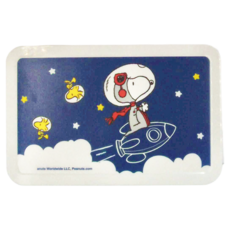PEANUTS 史努比 坐上火箭加大型口罩收納盒 18.7 x 12 x 7.5cm, PZFCC055F0, 1個