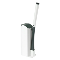 拋棄式馬桶刷, 8個清潔刷頭, 刷頭自帶清潔液, 海綿刷頭, 壁掛/落地兩用, 綠色, 1組