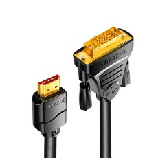 山澤 HDMI轉DVI 24+1高解析度4K抗干擾雙向傳輸轉接線 8M PVC線身彎曲不變形, 1條